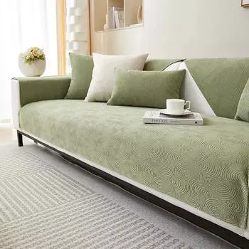 Современный минималистский диван-подушка из шенилла, всесезонный универсальный дышащий противоскользящий чехол для сиденья, удобный пылезащитный диван-полотенце 70x70cm 1pcs