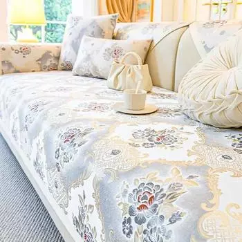 Современный минималистский диван-подушка, легкий, роскошный, высококачественный, всесезонный, универсальный чехол для дивана, нескользящий, кожаный чехол для сиденья, ткань 70x70