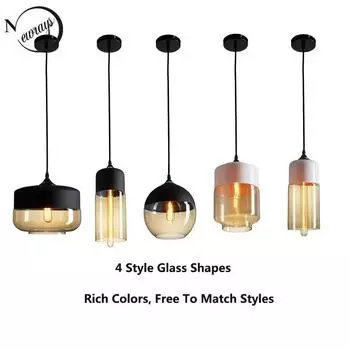 Современный минималистский ресторанный подвесной светильник Скандинавский дизайн стеклянное освещение E27 кухня гостиная спальня магазин светильники
