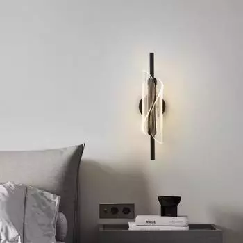 Современный минималистский светодиодный настенный светильник для домашнего декора, настенное бра для гостиной, спальни, прикроватного светильника для коридора
