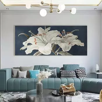 Современный Минимализм Цветок Абстрактная Картина Маслом Домашний Диван Фон Стена Искусства Плакат Эстамп Гостиная 20cm40cm NoFrame