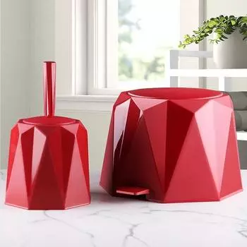 Современный набор для чистки ванной комнаты из 2 предметов