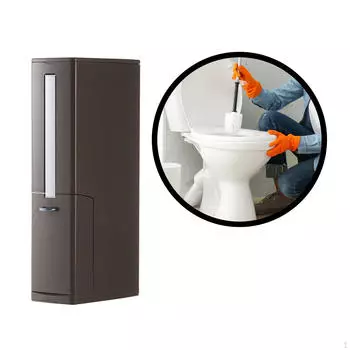 Современный набор для мусора и туалетной щетки для дома кофейный