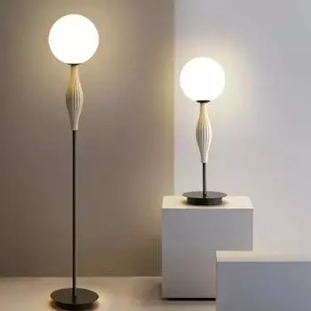 Современный напольный светильник Bubble, скандинавские стеклянные абажуры, смоляная напольная лампа для гостиной, люстра для внутреннего освещения, светодиодная лампа Decora для дивана Warm white