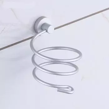 Современный настенный держатель для фена для волос, алюминиевая полка для ванной комнаты, держатель для хранения