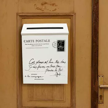 Современный настенный почтовый ящик для стильного внешнего декора pink