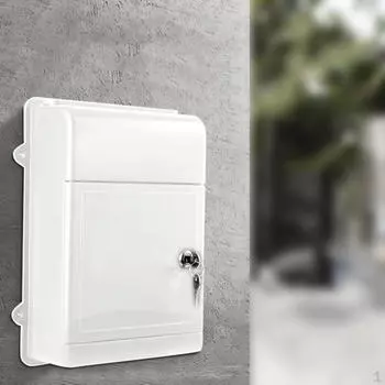 Современный настенный почтовый ящик с усовершенствованной функцией блокировки жёлтый