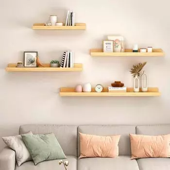 Современный настенный стеллаж для хранения вещей, прочный, несущий нагрузку, простая установка, плавающий для ванной комнаты