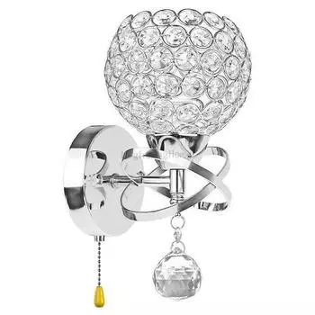 Современный настенный светильник, хрустальное бра, настенный светильник E14, прикроватный светильник в стиле ретро для дома, гостиной, спальни, ванной комнаты, декор для освещения 110v-240v