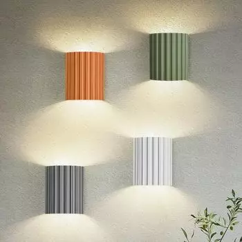 Современный настенный светильник LED Macaron Resin G9 бра для гостиной спальни прикроватного прохода прихожей простой внутренний домашний декоративный светильник Without Bulb белый