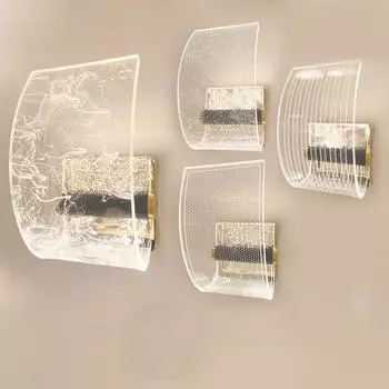 Современный настенный светильник, ночник для спальни, гостиная, прихожая, светильник для телевизора, дивана, фоновая настенная акриловая лампа, трехцветное затемнение Three tone Dimming