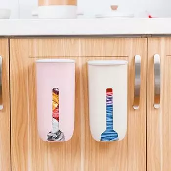 Современный настенный водонепроницаемый съемный легкодоступный держатель для мешка для мусора, кухонные аксессуары, мусор серый