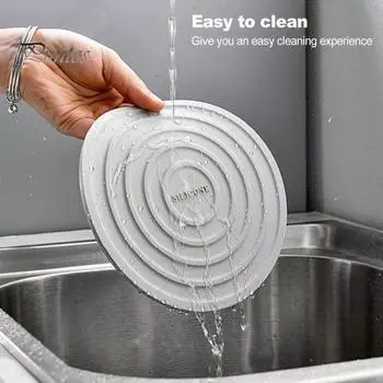 Современный нескользящий однотонный силиконовый коврик для стола, кухонный инструмент, кухонные принадлежности красный