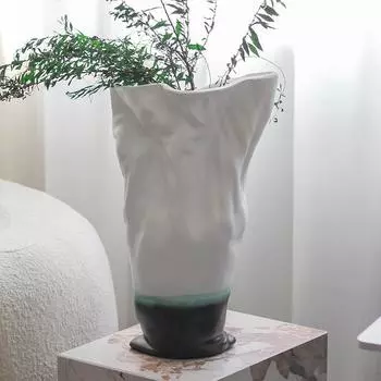Современный новый китайский стиль чернила градиентная модель цветочной посуды комната стол цветочная композиция ваза украшения простое мягкое украшение домашняя обстановка