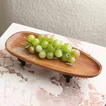 Современный новый китайский стиль деревянный поднос украшение журнальный столик цельное дерево фруктовая тарелка Inn B&B настольное украшение украшение