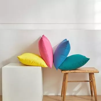 Современный однотонный отшлифованный чехол для подушки для дивана или спальни 45x45cm
