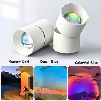 Современный потолочный светильник Sunset Red Ceiling Spot Light Aisle Спальня Surface/Embedded Потолочный точечный светильник Ambience Light Fixture 220 V