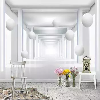 Современный простой 3D стерео пространственный шар фото фрески обои гостиная спальня столовая фон настенная роспись 200 cm(W) x 140 cm(H)