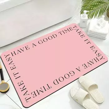 Современный простой бытовой коврик из диатомовой грязи для ванной комнаты, нескользящий коврик для туалета, легкосохнущий впитывающий коврик для ног 40*60cm