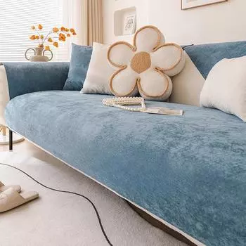 Современный простой чехол для дивана, ткань Four Seasons, универсальная нескользящая подушка, чехол для дивана, антипригарная шерстяная водонепроницаемая подушка для дивана с эффектом кошачьей лапки 70*50cm