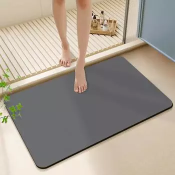 Современный простой чистый цвет диатомовый коврик для туалетной двери абсорбирующий быстросохнущий коврик для дома удобный для хранения коврик 40 * 60cm