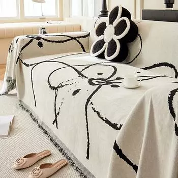 Современный простой цветочный нефритовый шенилловый диван-полотенце Four Seasons Universal Универсальный чехол для дивана Ткань для чехла 180*130cm