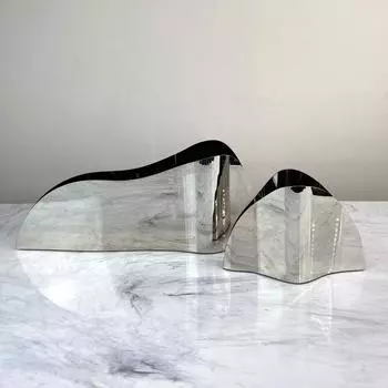 Современный простой европейский стиль, легкая роскошь, серебряное металлическое ведерко для льда, стойка для красного вина, украшения, модель дома, офис продаж, мягкие украшения