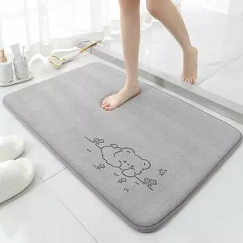 Современный простой коврик-одеяло, впитывающий коврик для пола у двери в ванную, нескользящий коврик для ванной, бытовой коврик 40cm*60cm