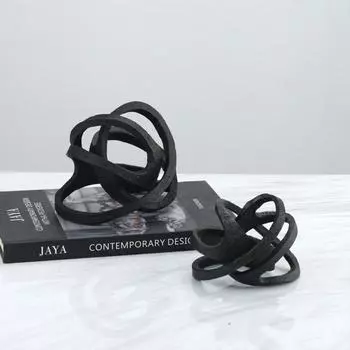 Современный простой креативный металлический пеньковый шар, железное искусство, украшение для дома, трехмерное украшение рабочего стола, гостиная, отель, мягкое украшение