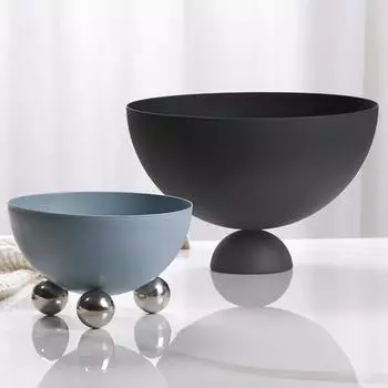 Современный простой круглый шар фруктовая тарелка украшения скандинавский дом модель комнаты гостевой дом отель гостиная журнальный столик украшения поднос для хранения