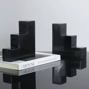 Современный простой металлический черный лестница украшение кабинет гостиная книжный шкаф телевизор тумба офис продаж модный свет украшение