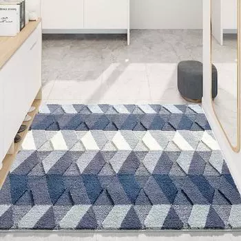Современный простой пол, пылеудаляющий нескользящий коврик для входа в дом, износостойкий простой ковер в китайском стиле 50*80cm
