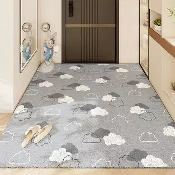 Современный простой пылеудаляющий коврик для входа, дверной шелковый коврик, коврик для входной двери, грязезащитный, износостойкий, нескользящий 80*120cm