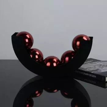 Современный простой U-образный металлический шар модель дома офис продаж рабочий стол гостиная кабинет отель мода свет украшение