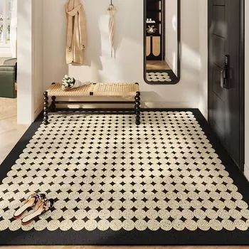 Современный простой входной дверной коврик для пола Ins Home Poch нескользящий коврик Silk Ring Door Sand Dust Removal Mat 80*120cm