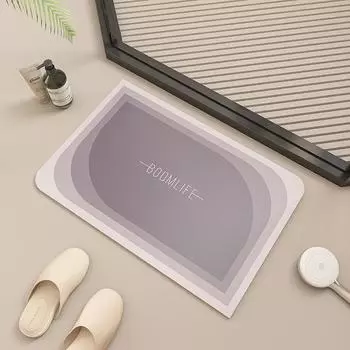 Современный простой впитывающий коврик для ног в туалете с диатомовой грязью, нескользящий коврик для ванной комнаты, быстросохнущий ковер 40 * 60Cm