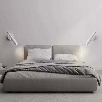 Современный регулируемый вращающийся настенный светильник, минималистский прожектор, 7 Вт, светодиодная люстра, лампы для чтения в спальню, отель, ночник, лампа для чтения