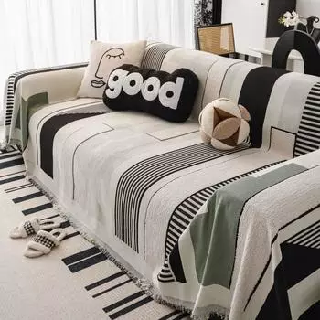 Современный роскошный плед с цветными блоками, мягкое покрывало для кемпинга, коврик для пикника, пледы для гостиной, дивана, парного положения 180x130