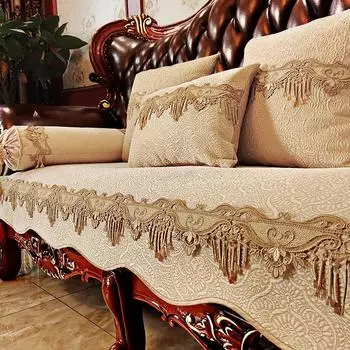 Современный роскошный жаккардовый чехол для дивана с тиснением, четыре сезона, универсальная нескользящая подушка для дивана, украшение для дома, гостиной, чехол для дивана 55x65