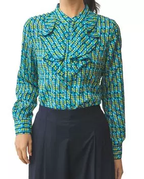 Современный синий [Nara Camicie] 30-41-01-607 Женский синий