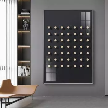 Современный скандинавский абстрактный линейный черно-белый серый индустриальный стиль роскошная декоративная живопись холст постеры принты домашний декор 21x30cm No Framed