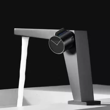 Современный смеситель для раковины хромированный золотой черный настенный смеситель с одной ручкой для горячей и холодной воды смеситель для ванной комнаты для раковины латунные смесители