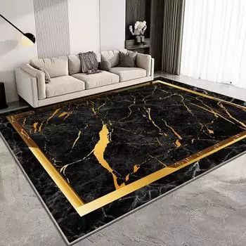 Современный стиль, большой размер, ковер для гостиной, золотой ковер, спальня, роскошный декоративный коврик Tapetes, нескользящий коврик для входной двери 60x90cm door mat
