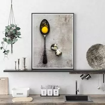 Современный стиль Кухонная утварь и бытовая техника Плакаты Настенное искусство Холст Картина Картины для гостиной Домашний декор Без рамки 21*30cm No Frame