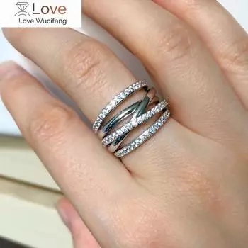 Современный стиль модное женское кольцо на палец с крестом дизайн бриллиантовое циркониевое украшение для свадебной вечеринки стильный подарок для леди 8