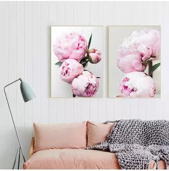 Современный стиль, скандинавские маленькие чистые и свежие цветы и растения, постеры, художественные холсты, картины, без рамы, для декора гостиной 21x30cm No Framed