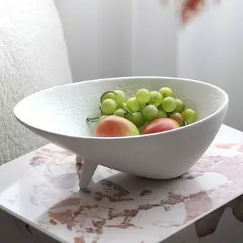 Современный стиль ваби-саби, абстрактное искусство, трехногая тарелка с фруктами, украшения для гостиной, журнальный столик, модель комнаты, отель типа «постель и завтрак», мягкие украшения