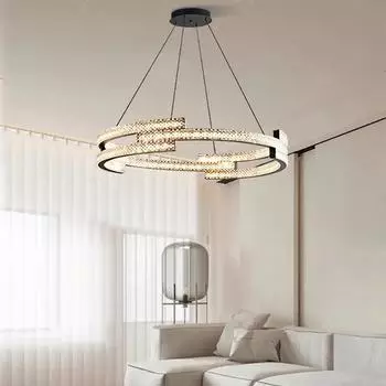 Современный свет роскошная гостиная светодиодная люстра спальня столовая хрустальный светильник геометрический дизайн украшение дома люстра Brightness Dimmable