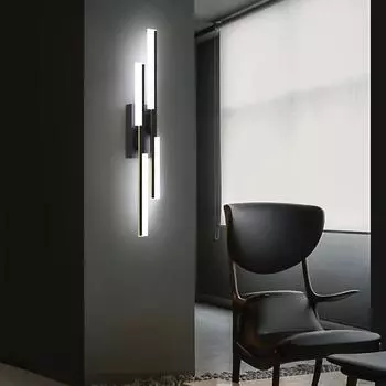 Современный свет Роскошный настенный светильник Простые прикроватные лампы Внутреннее настенное освещение Фон Гостиная Кабинет Украшение Светодиодные настенные светильники Nature White(3500-5500K)