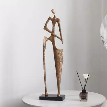 Современный светлый роскошный абстрактный персонаж скандинавский книжный шкаф винный шкаф входная модель комната ремесло украшение скульптура искусство орнаменты